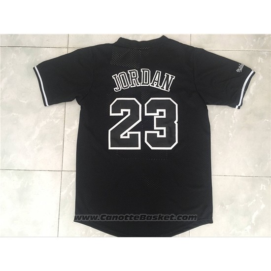 Maglia Manga Corta Chicago Bulls Michael Jordan #23 Nero